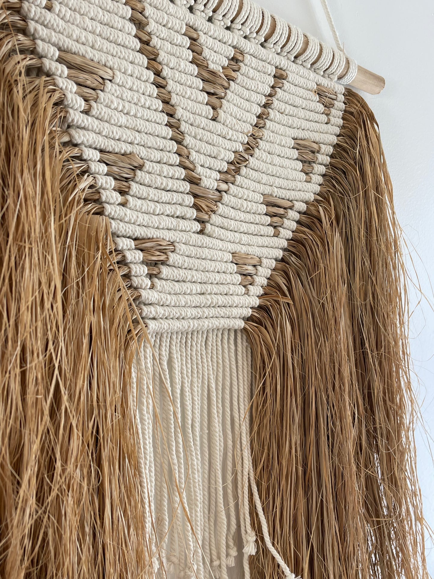 Raffia Macrame wall hanging